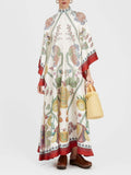 Hand-Placed Ebony Print Maxi Dress - Elegant, Statement-Making Eveningwear