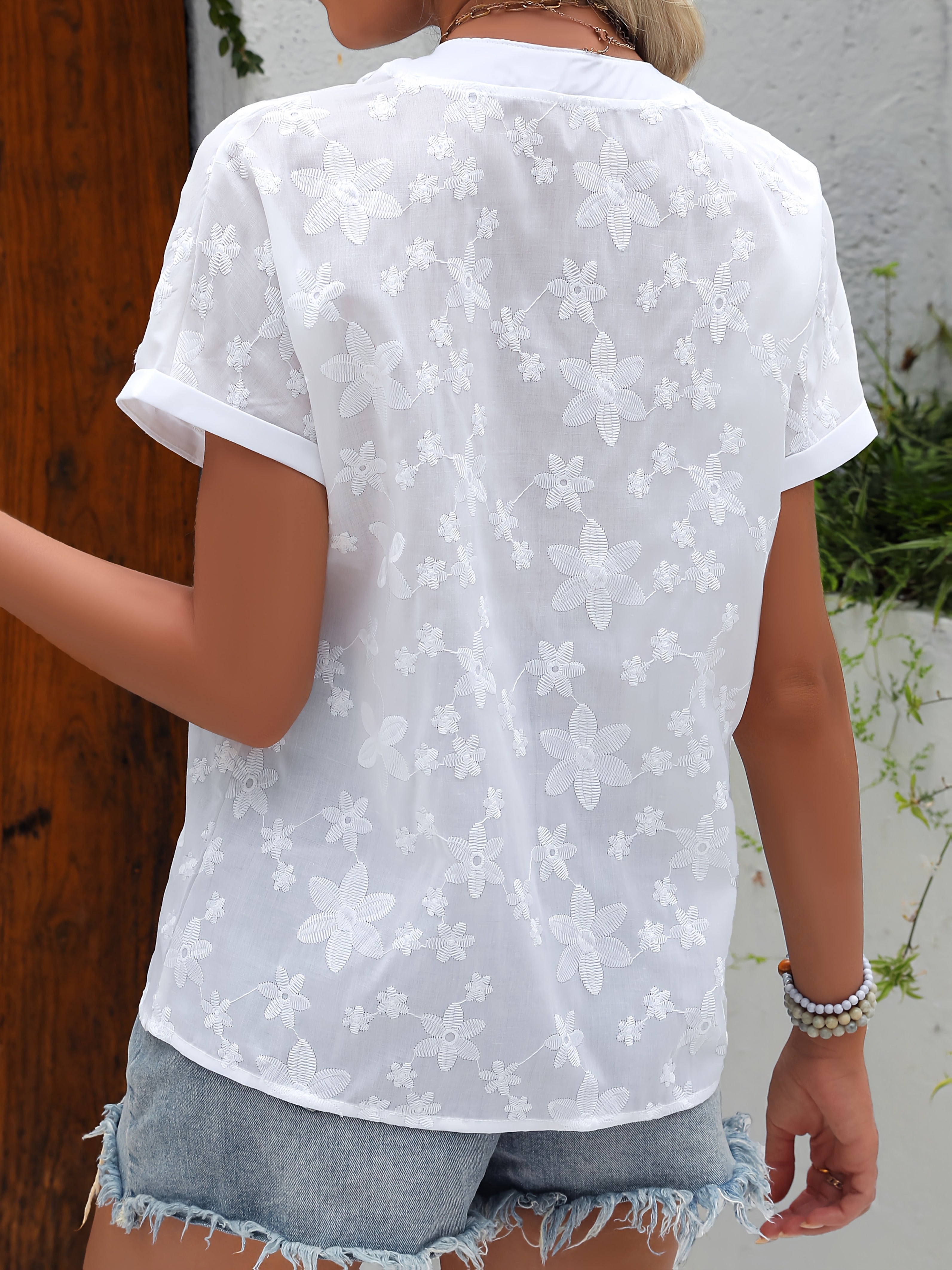 Liana Floral Draped Blouse with a Flowing Silhouette
