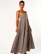 Enchanting Midnight Ruched Maxi Dress