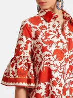 One-of-a-Kind Autumn Print Mini Dress