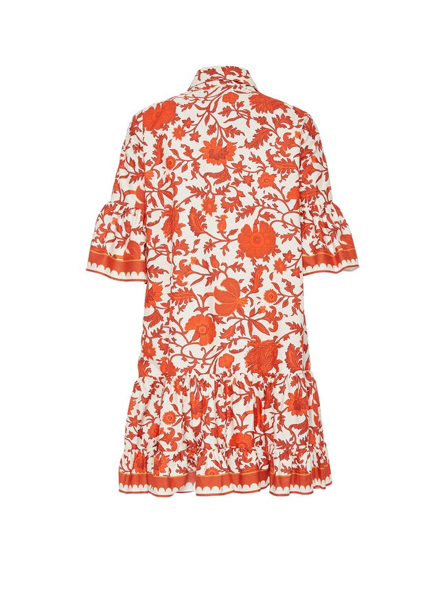 One-of-a-Kind Autumn Print Mini Dress