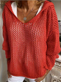 Lana Knit Hooded Sweater - Ultra-Soft, Cozy Cable-Knit for Everyday Comfort