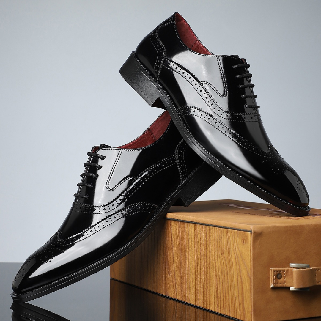 Rhodes Vintage Wingtip Brogues - Timeless Style, Superior Craftsmanship