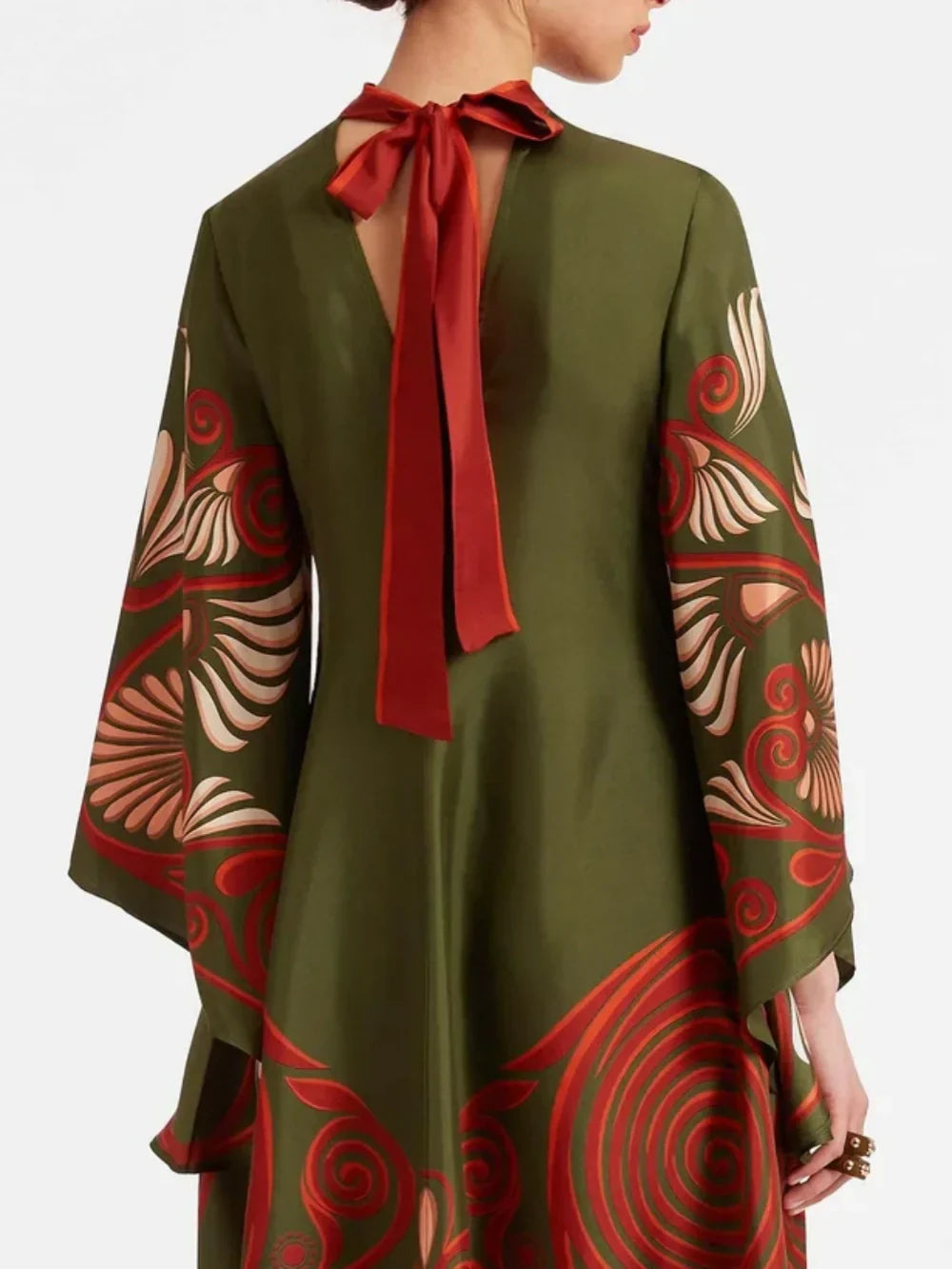 Elegant Dazzling Print Maxi Dress