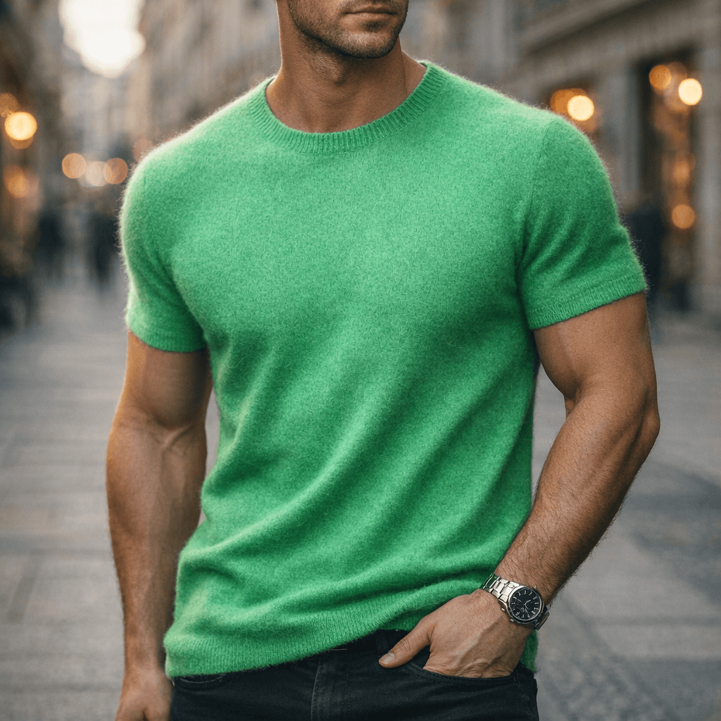 Cassian Cashmere Tee - Ultra-Soft Luxury