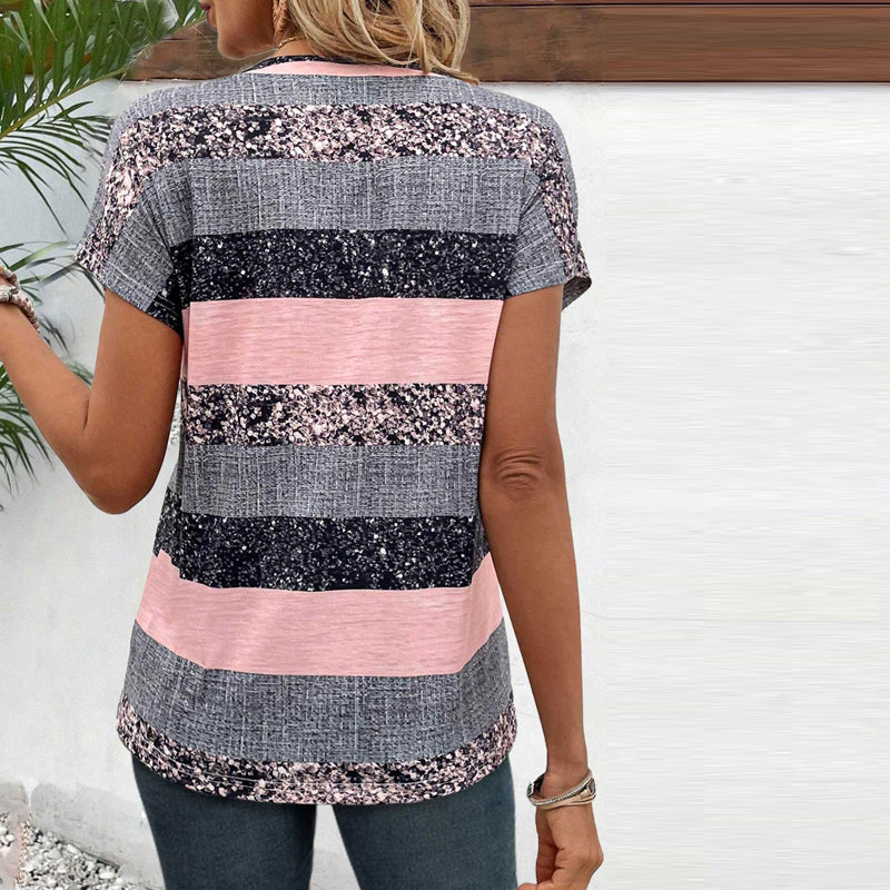 Clara Casual Striped Blouse - Effortless Everyday Style