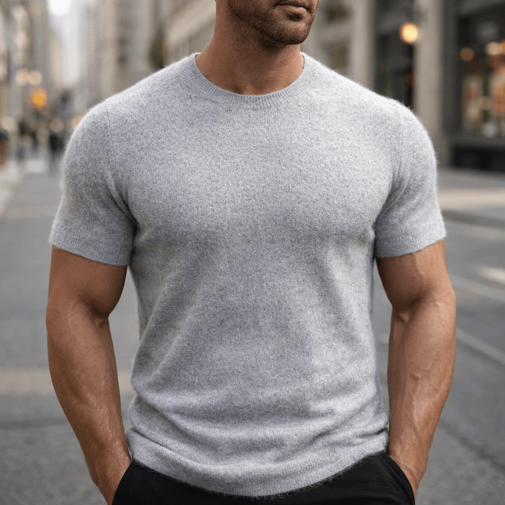 Cassian Cashmere Tee - Ultra-Soft Luxury