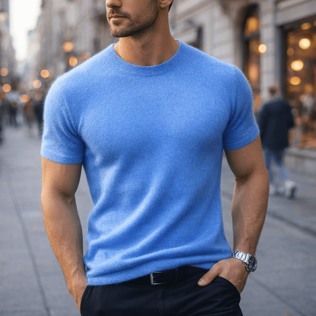 Cassian Cashmere Tee - Ultra-Soft Luxury