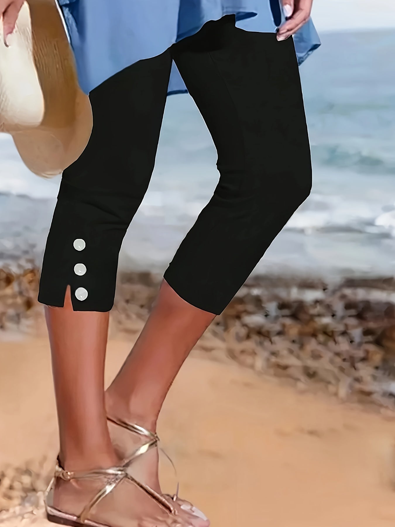Clara Polished Stretch Capri Pants