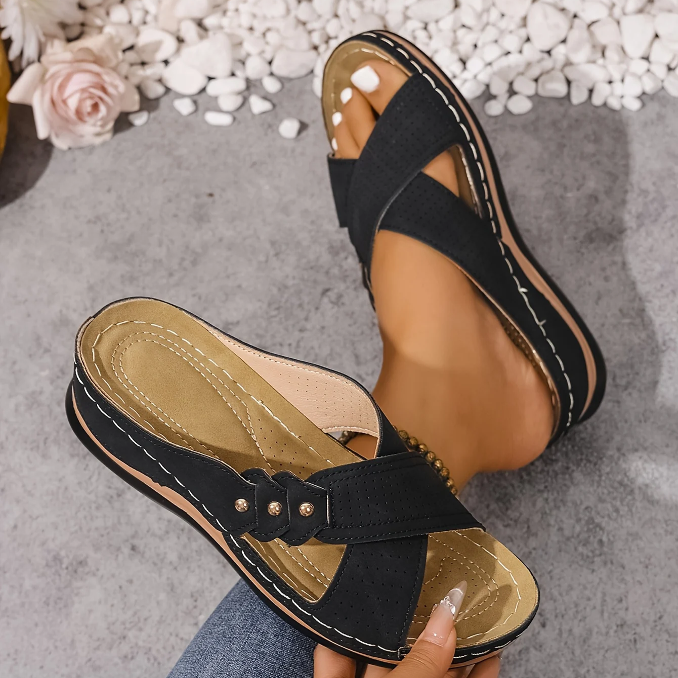 Alora Orthopaedic Wedge Sandals