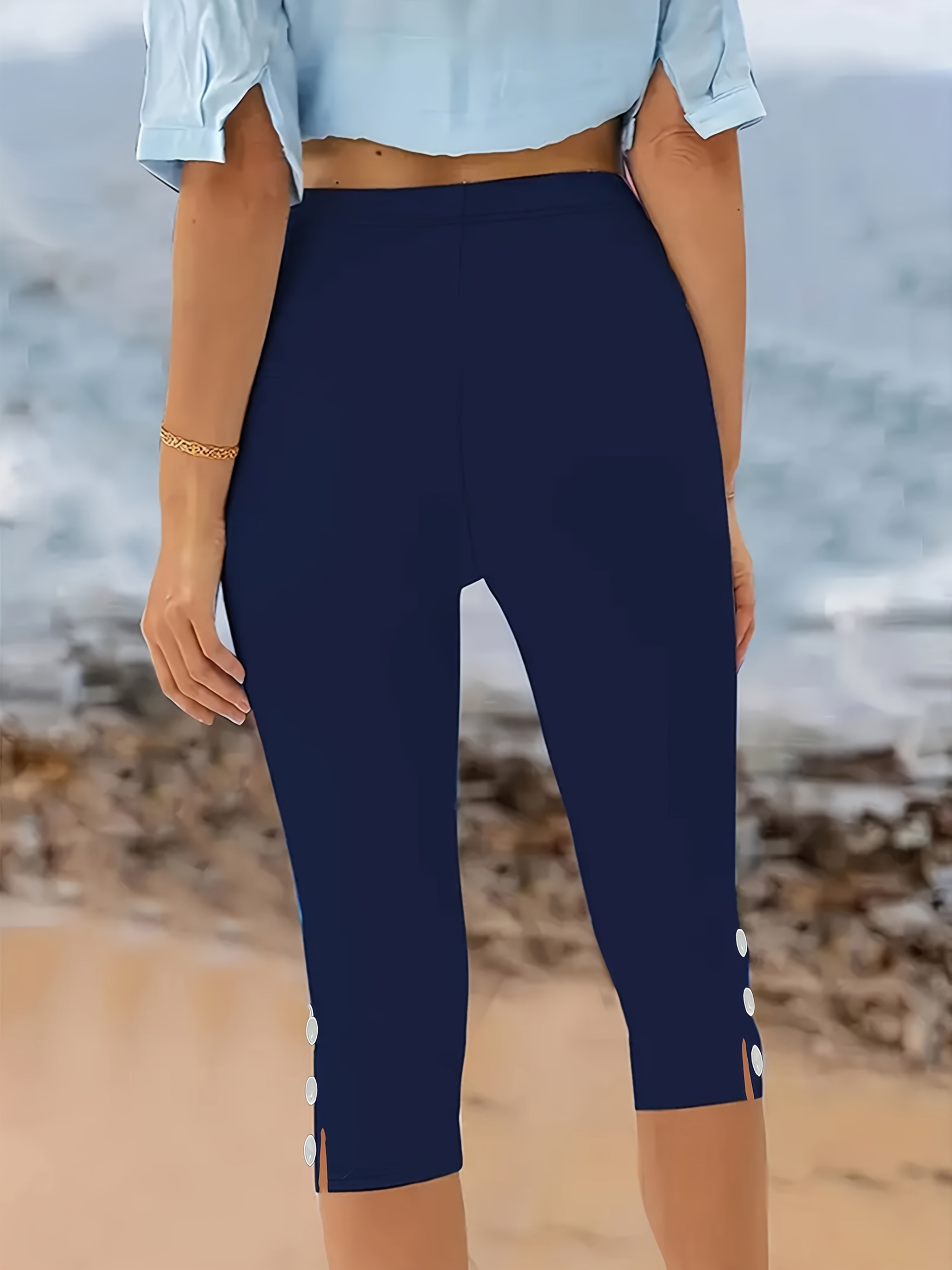 Clara Polished Stretch Capri Pants