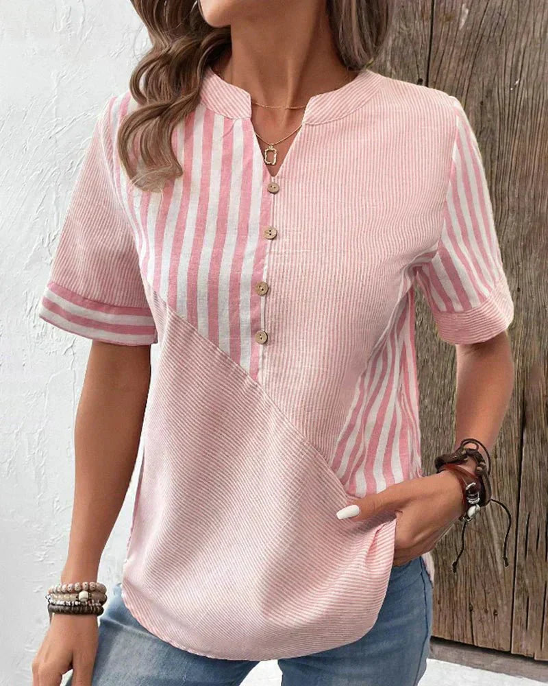 Anya Striped Blouse - Effortless Everyday Style