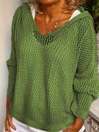 Lana Knit Hooded Sweater - Ultra-Soft, Cozy Cable-Knit for Everyday Comfort