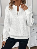 Amy | Cozy Zip-Front Knit Sweater
