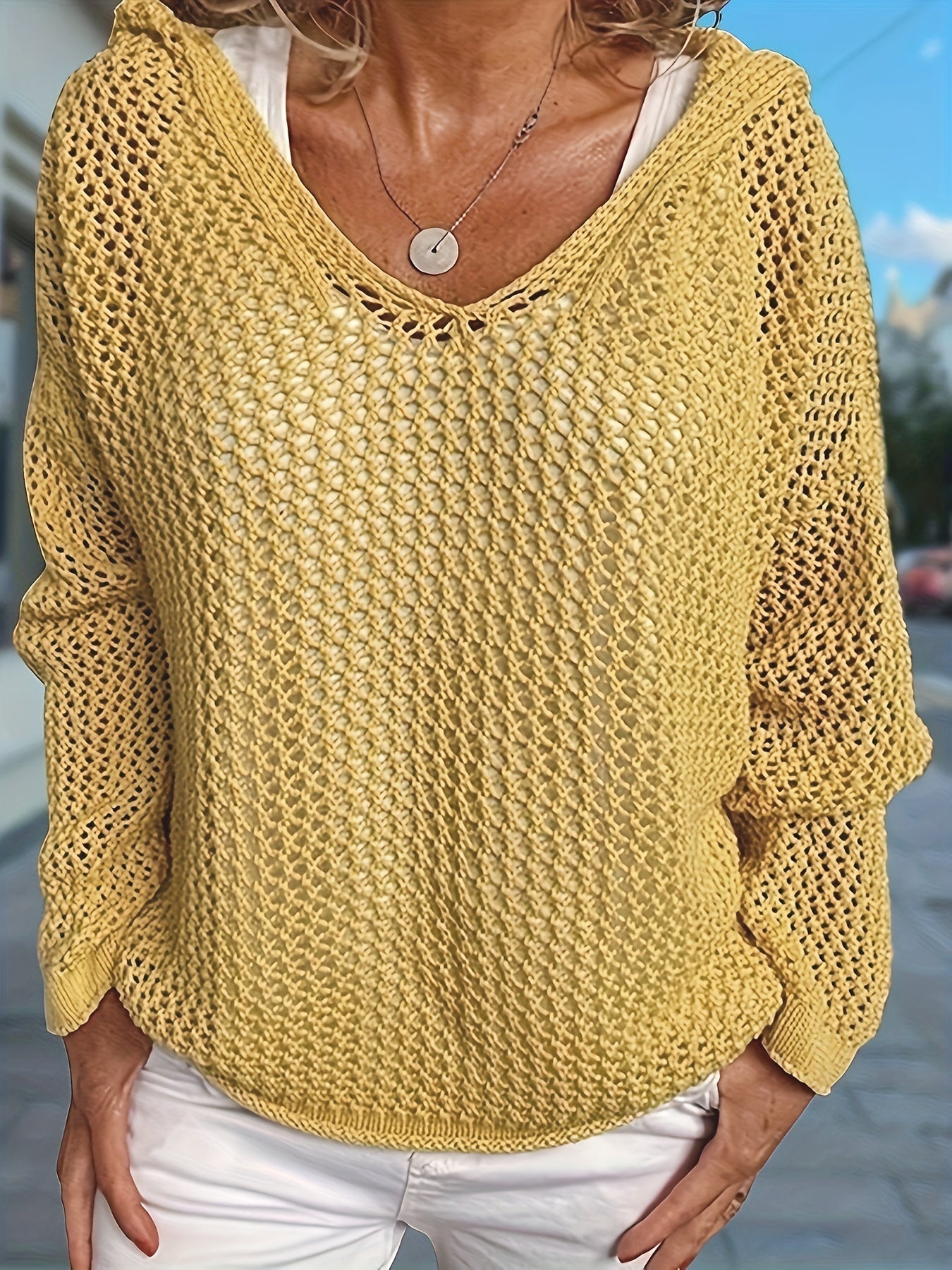 Lana Knit Hooded Sweater - Ultra-Soft, Cozy Cable-Knit for Everyday Comfort