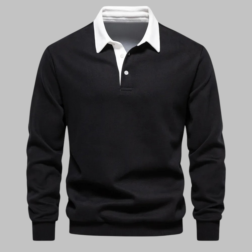 Andrew Collins Polo Collar Knit Sweater