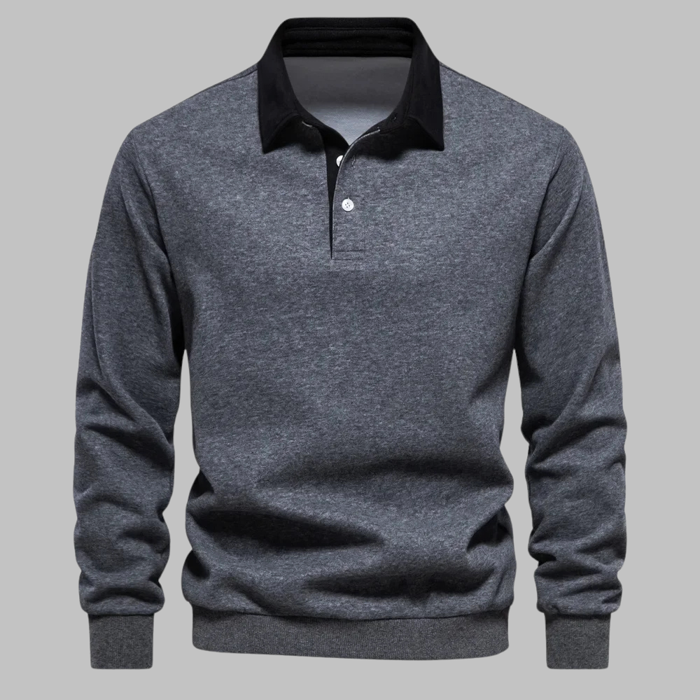 Andrew Collins Polo Collar Knit Sweater