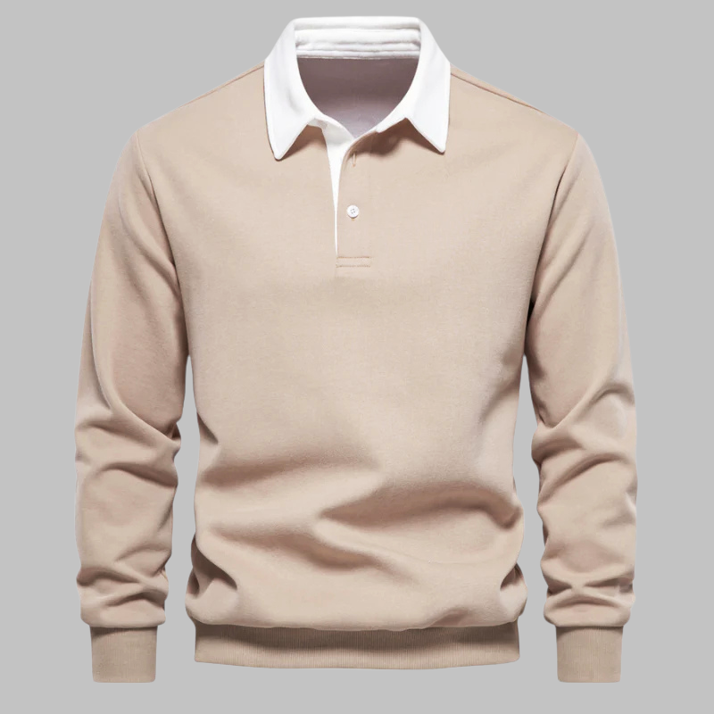 Andrew Collins Polo Collar Knit Sweater