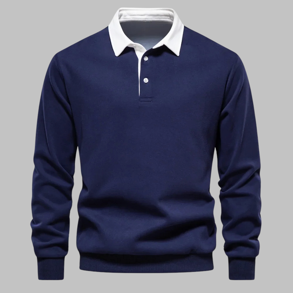 Andrew Collins Polo Collar Knit Sweater