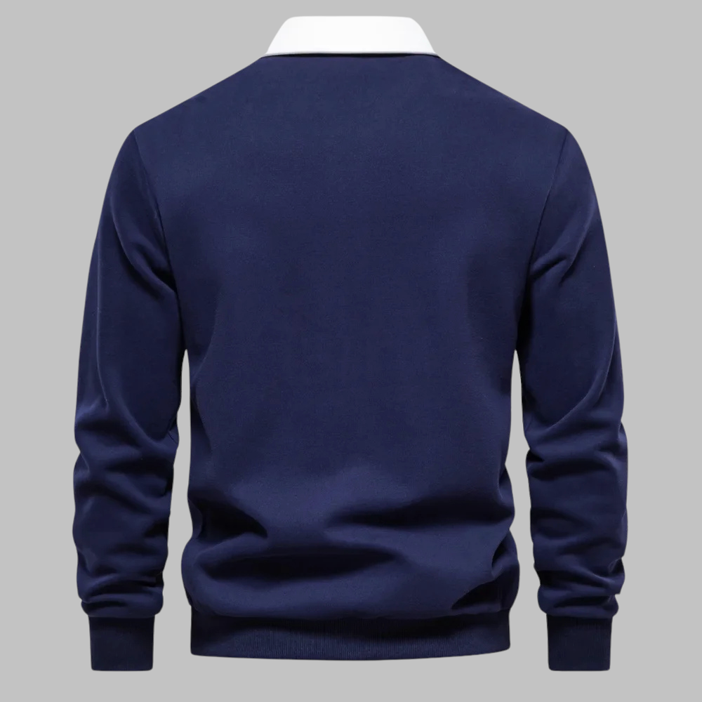 Andrew Collins Polo Collar Knit Sweater