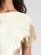 Lux Satin & Lace Maxi Dress - Elegant Evening Gown