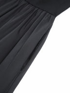 Casual Crew-Neck Maxi Dress