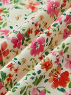 Floral-Print Trim Cami Midi Dress - Effortless Summer Chic