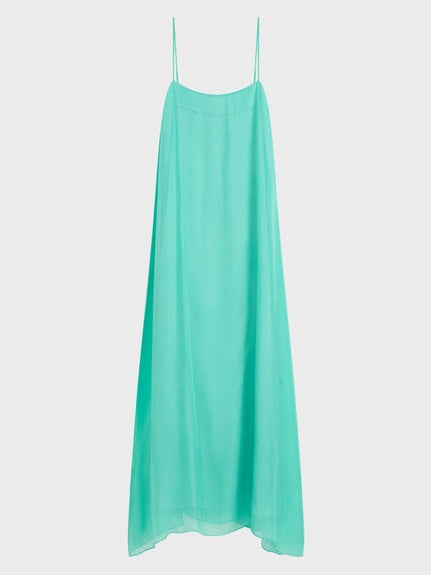 Elegant Spaghetti-Strap Column Maxi Dress