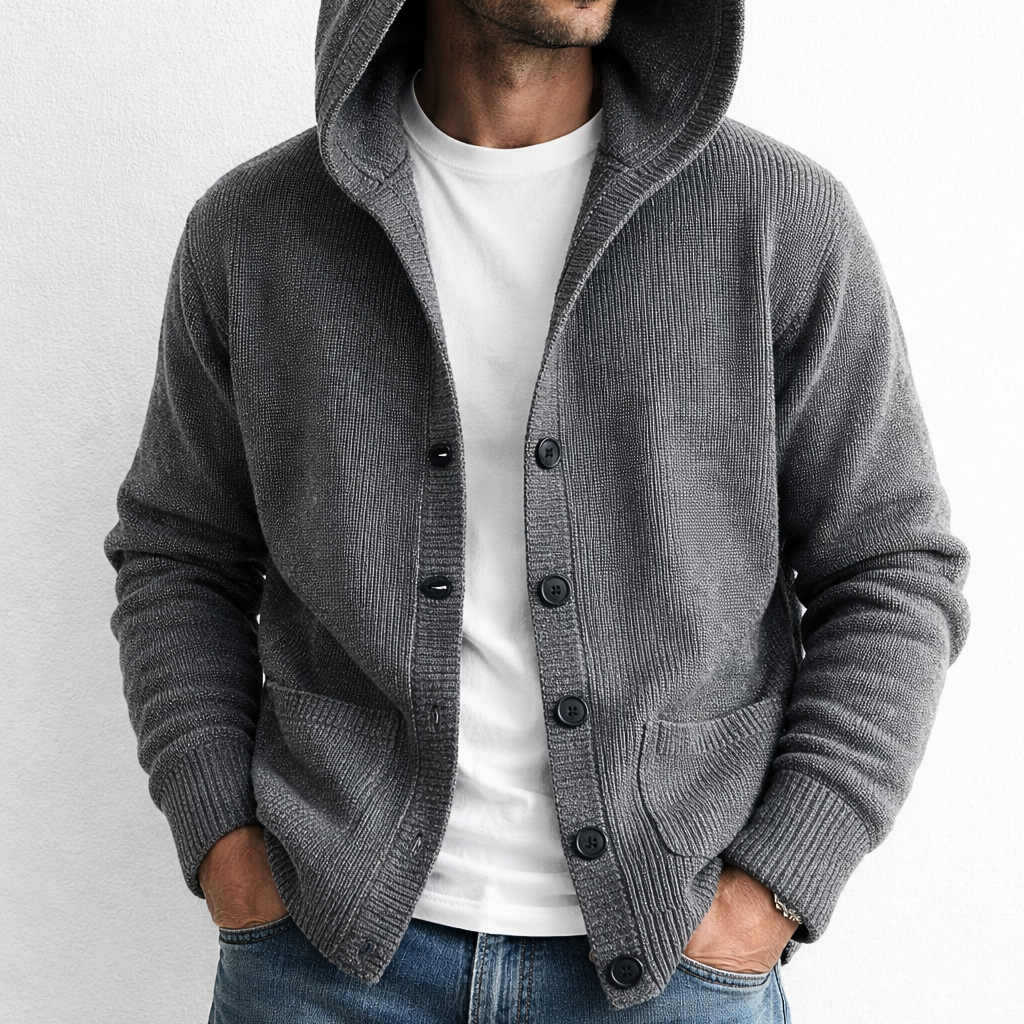 Stirling Hooded Knit Cardigan - Cozy, Versatile Layering Essential