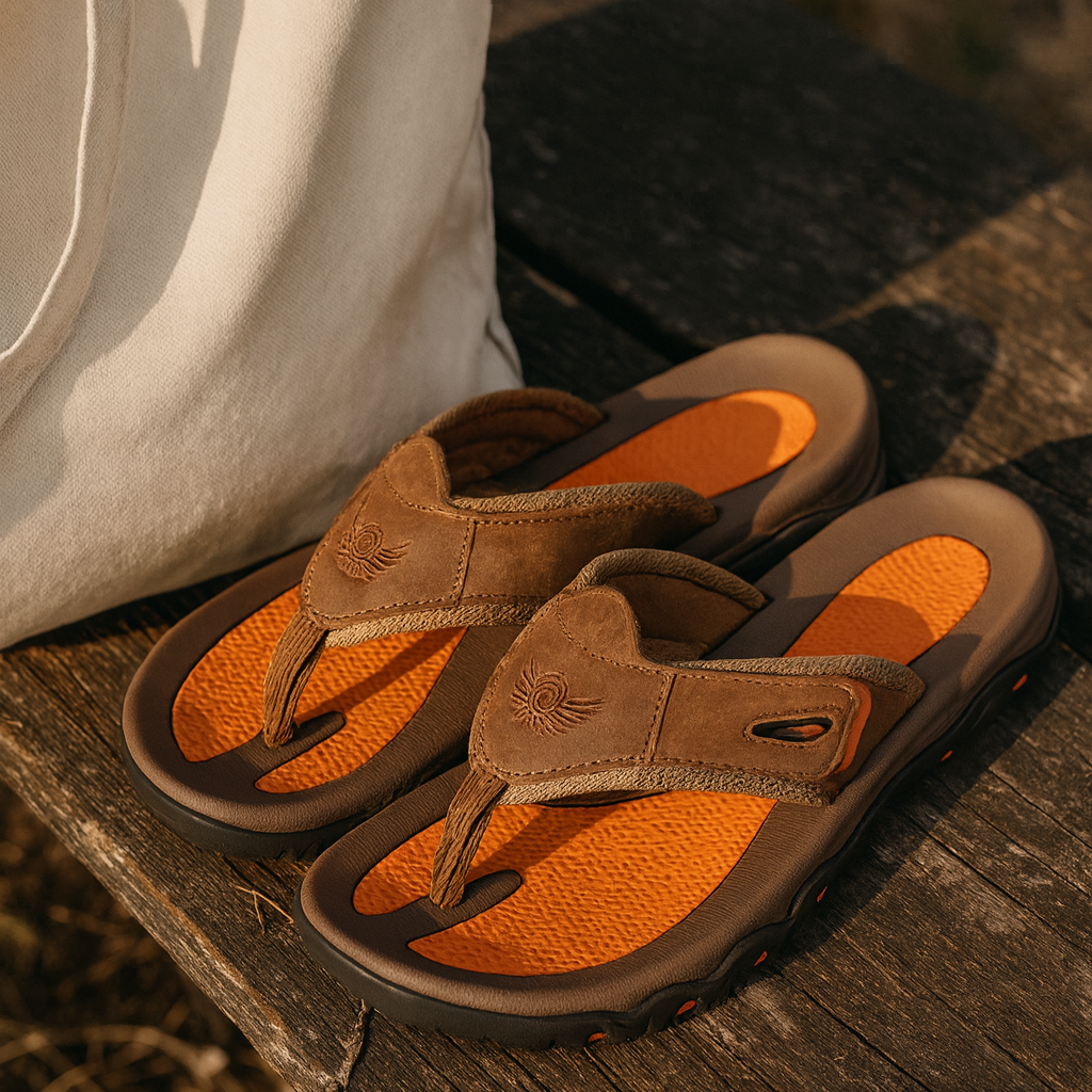 Langford Leather Sandals - Premium Genuine Leather, Comfortable Fit