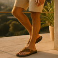 Langford Leather Sandals - Premium Genuine Leather, Comfortable Fit