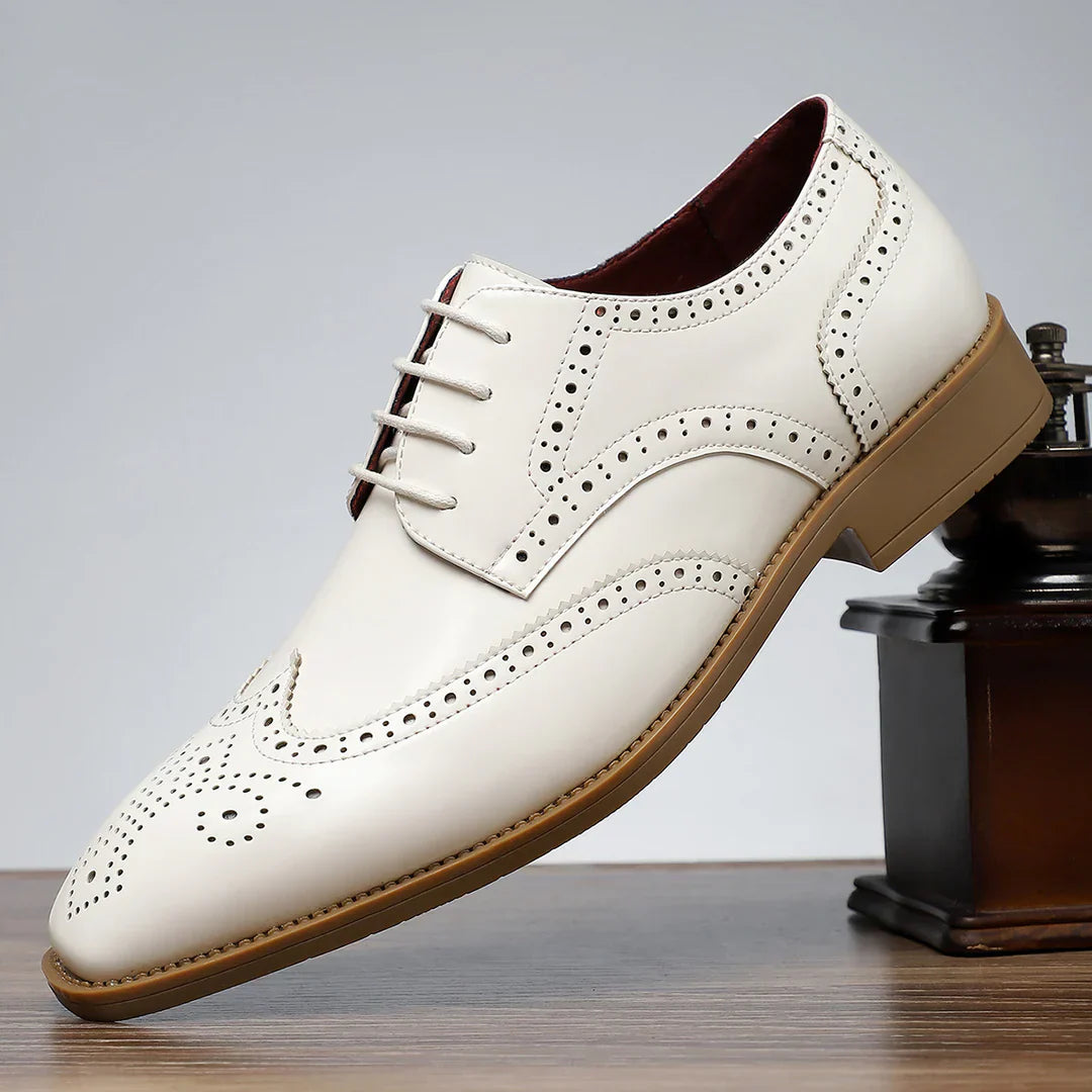 Rhodes Vintage Wingtip Brogues - Timeless Style, Superior Craftsmanship