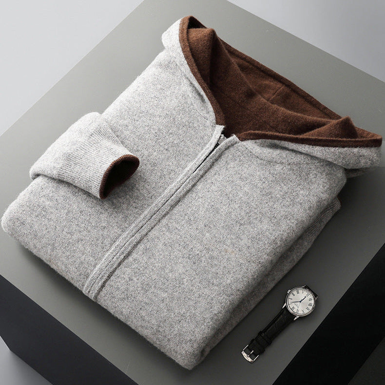 Cyrus Reversible Cashmere Hoodie - Luxuriously Soft, Two-in-One Design