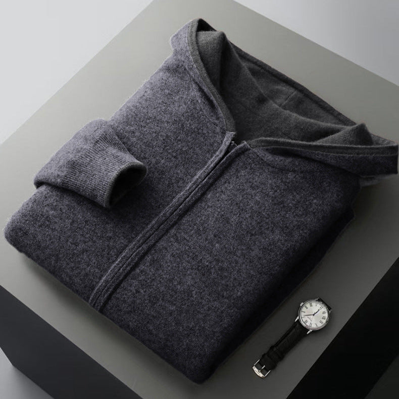 Cyrus Reversible Cashmere Hoodie - Luxuriously Soft, Two-in-One Design