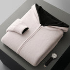 Cyrus Reversible Cashmere Hoodie - Luxuriously Soft, Two-in-One Design