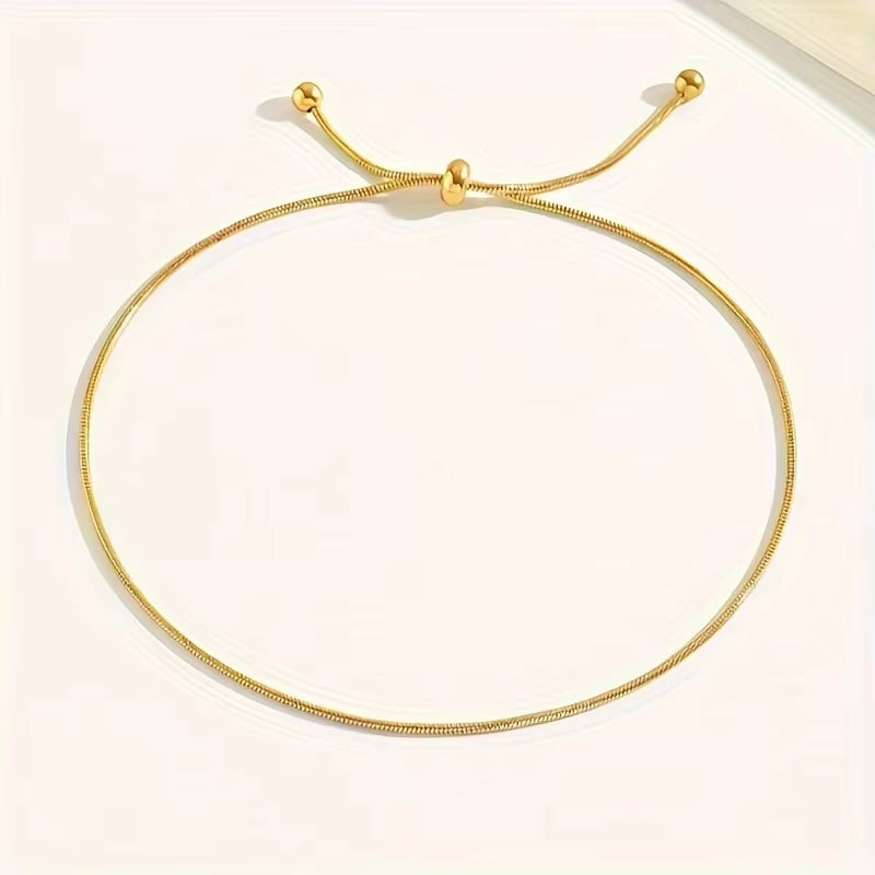 Seraphine Snake Anklet - Delicate Serpentine Chain Jewelry