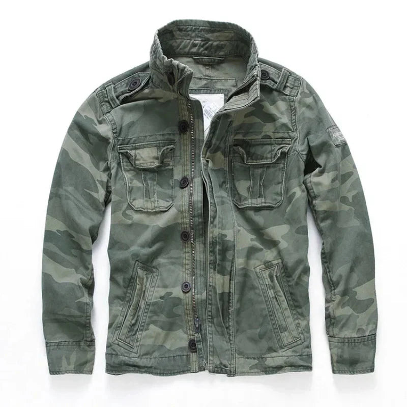 Keston Cargo Denim Jacket with Utility Pockets