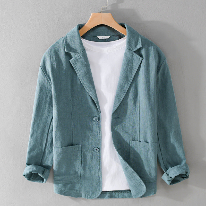 Leandro Linen Jacket: Lightweight, Breathable Everyday Essential