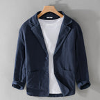 Leandro Linen Jacket: Lightweight, Breathable Everyday Essential