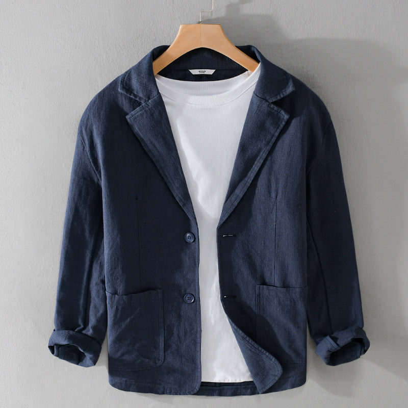 Leandro Linen Jacket: Lightweight, Breathable Everyday Essential