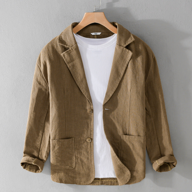 Leandro Linen Jacket: Lightweight, Breathable Everyday Essential