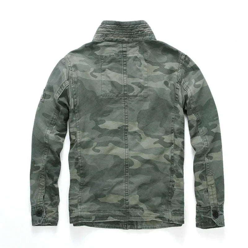 Keston Cargo Denim Jacket with Utility Pockets