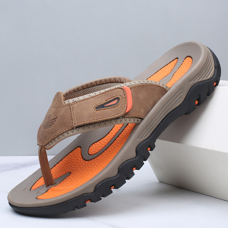Langford Leather Sandals - Premium Genuine Leather, Comfortable Fit