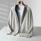 Cyrus Reversible Cashmere Hoodie - Luxuriously Soft, Two-in-One Design