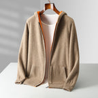 Cyrus Reversible Cashmere Hoodie - Luxuriously Soft, Two-in-One Design