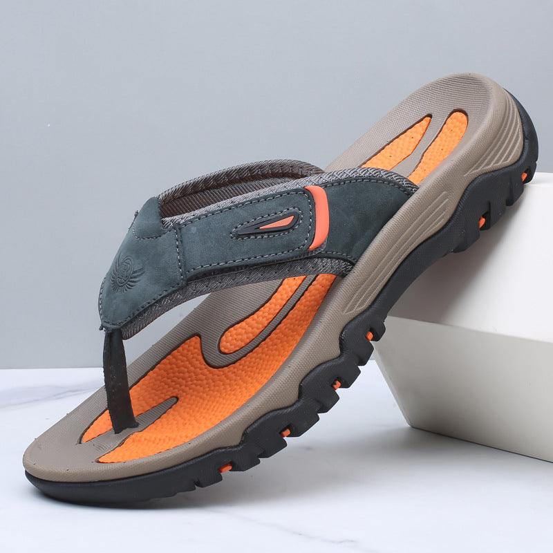 Langford Leather Sandals - Premium Genuine Leather, Comfortable Fit