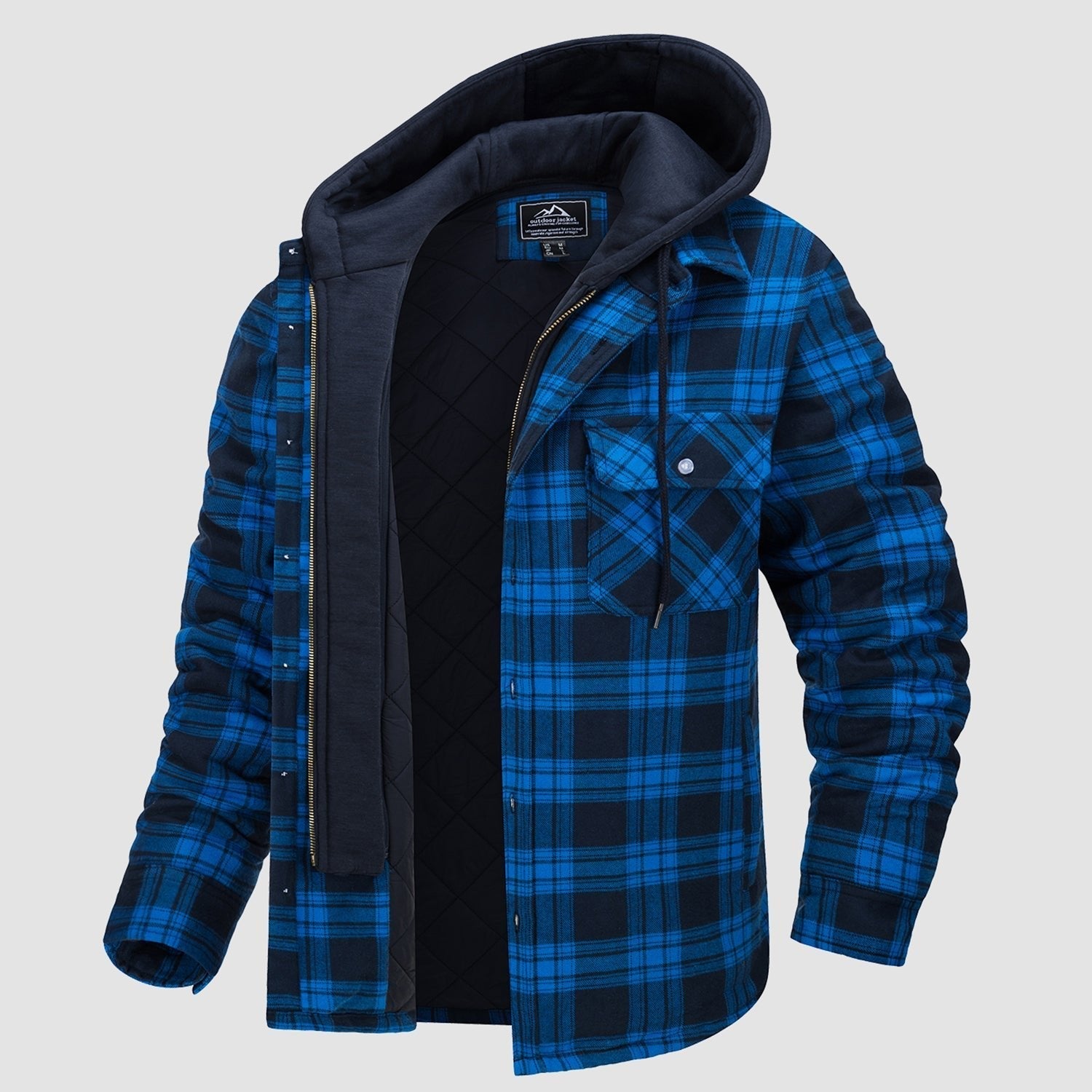 Harry Flannel Jacket with Detachable Hood – Cozy, Versatile Outerwear