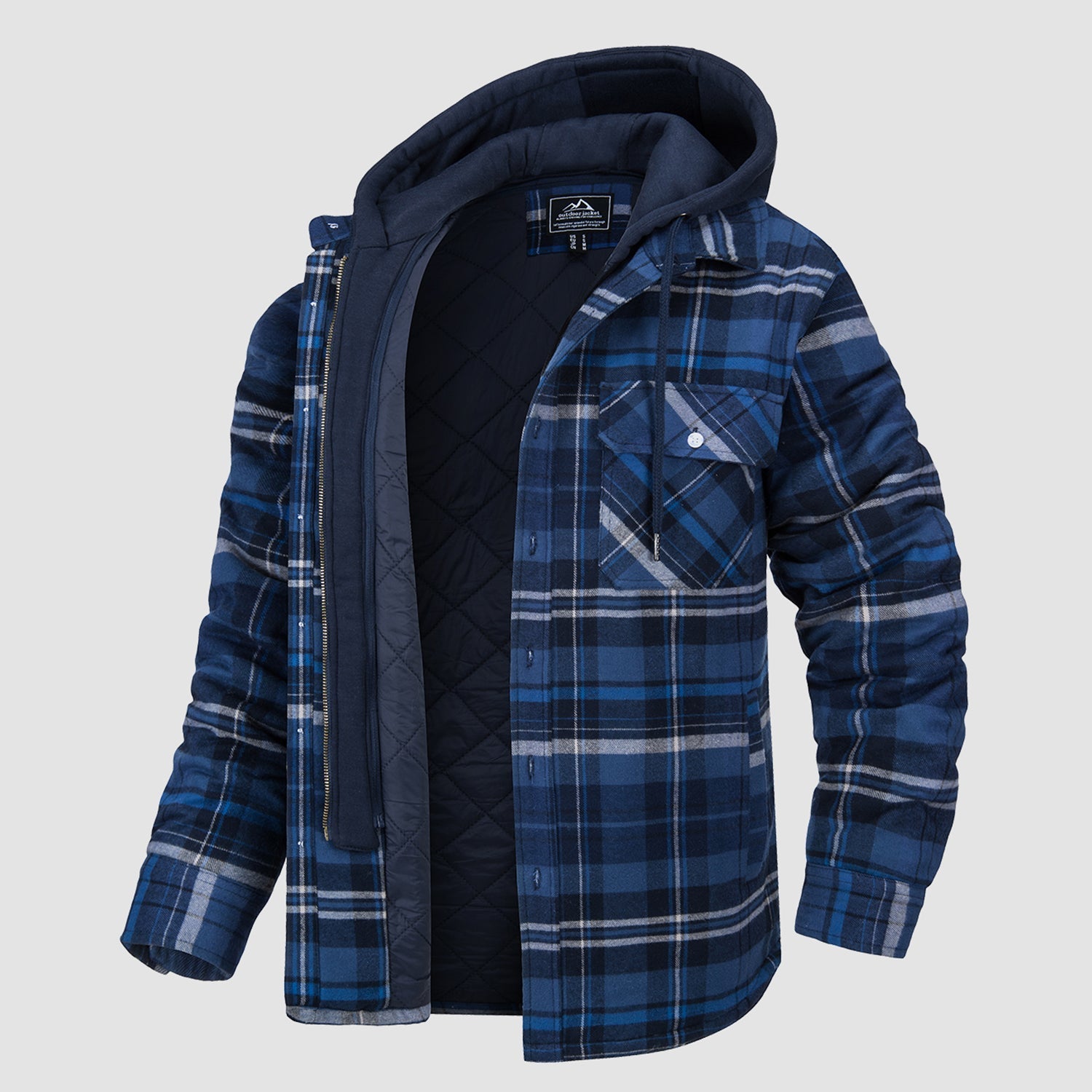 Harry Flannel Jacket with Detachable Hood – Cozy, Versatile Outerwear