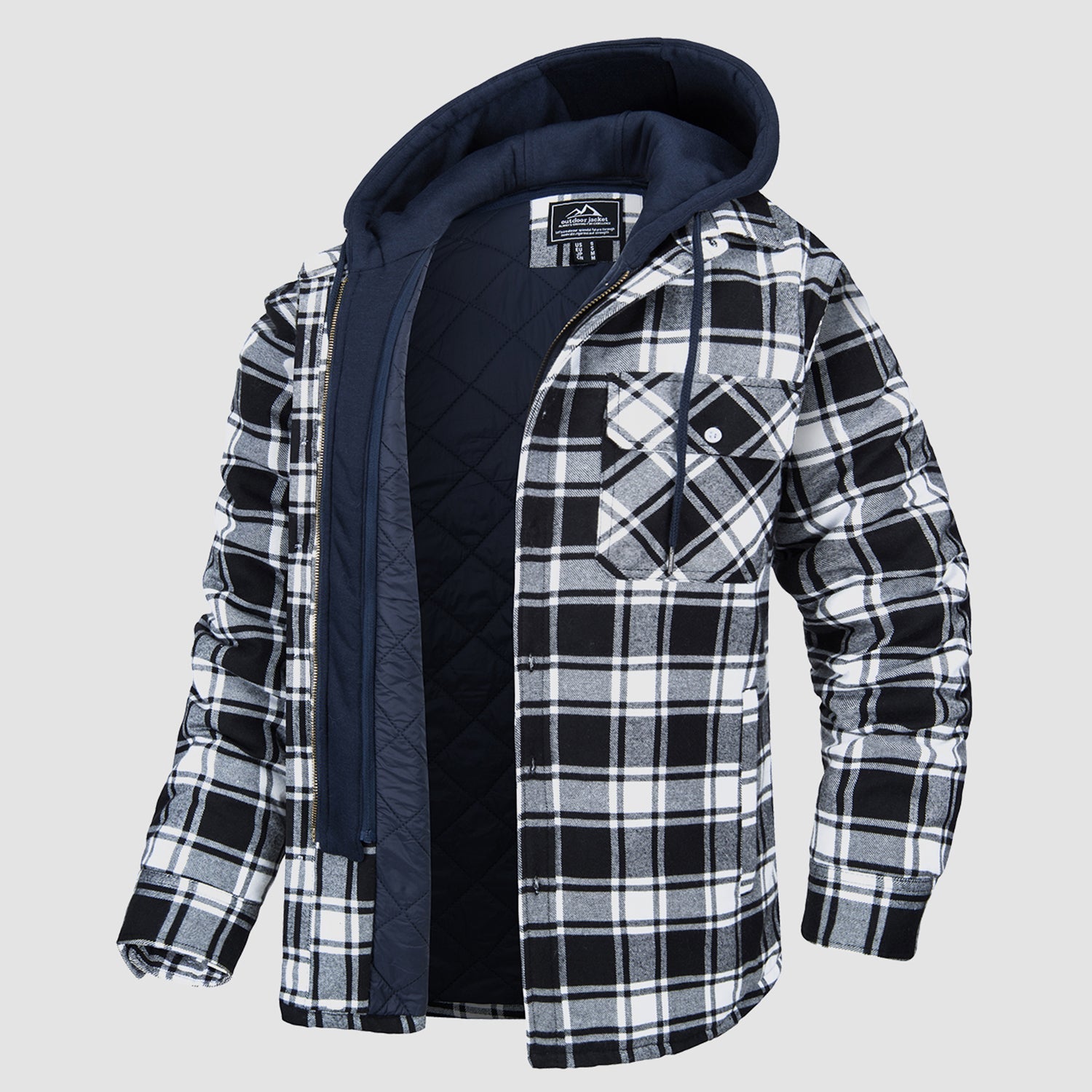 Harry Flannel Jacket with Detachable Hood – Cozy, Versatile Outerwear