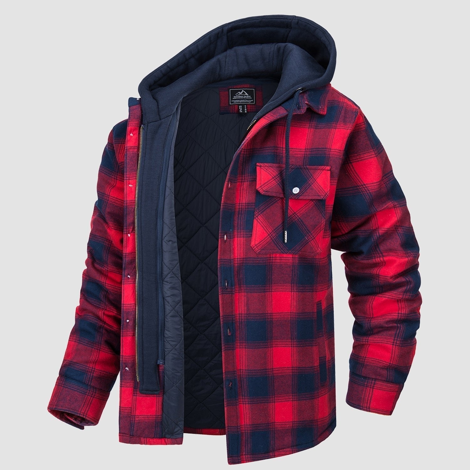 Harry Flannel Jacket with Detachable Hood – Cozy, Versatile Outerwear